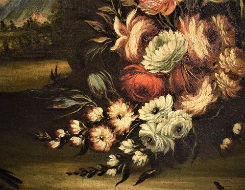 Natura Morta di Fiori con Paesaggio (1)